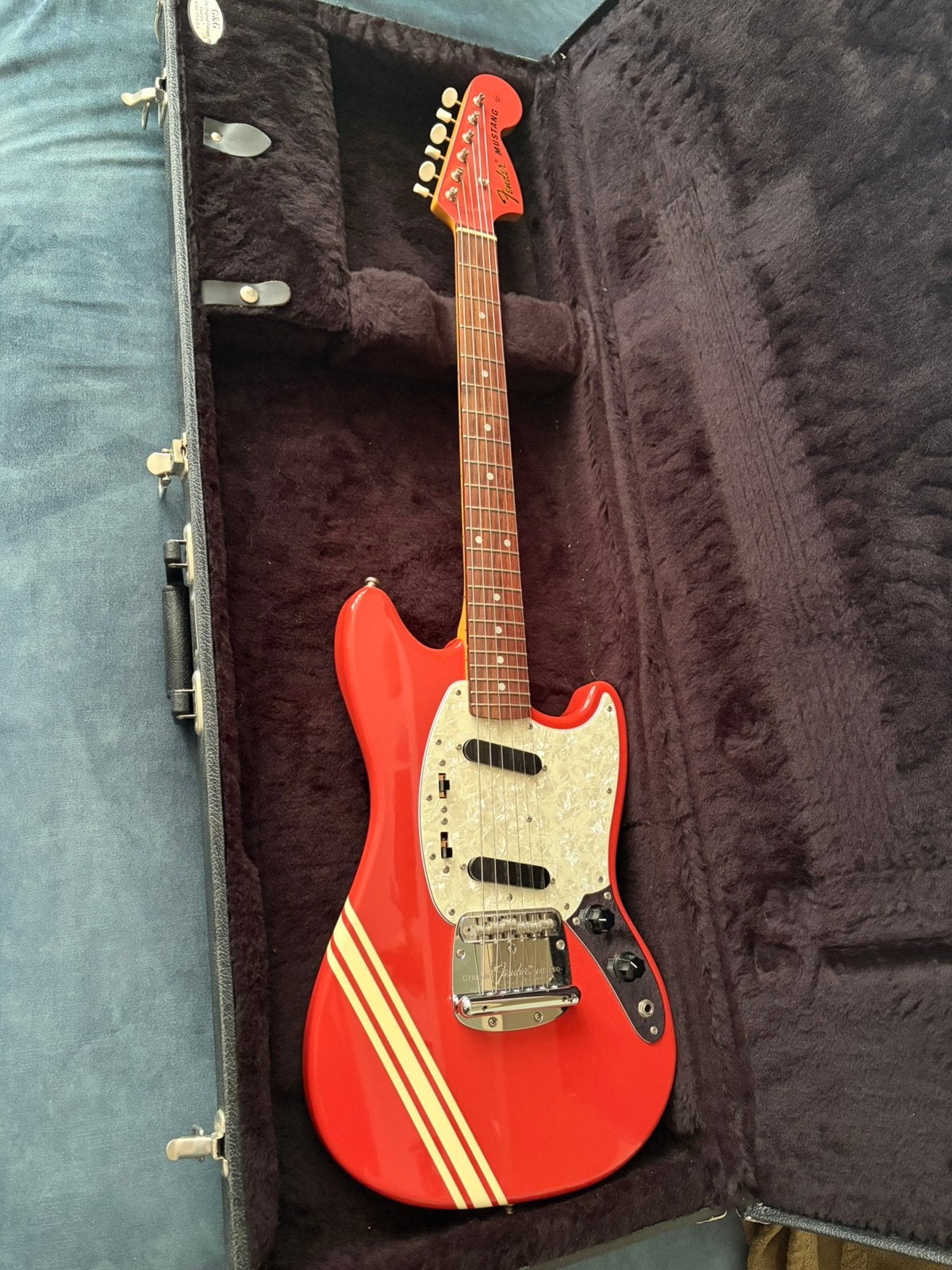 Fender Japan competition Mustang fiesta red, Muziek en Instrumenten, Ophalen, Zo goed als nieuw, Solid body, Fender