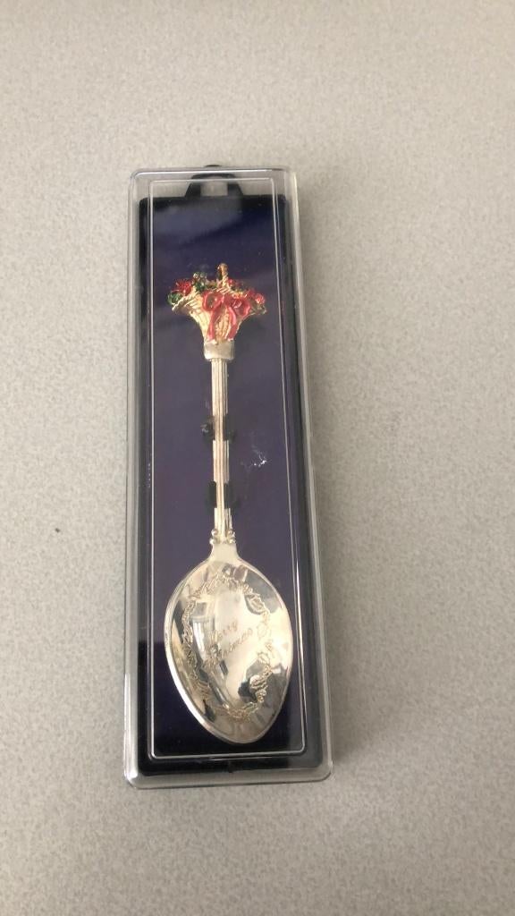 Silver plated lepeltje, Antiek en Kunst, Antiek | Bestek, Ophalen of Verzenden