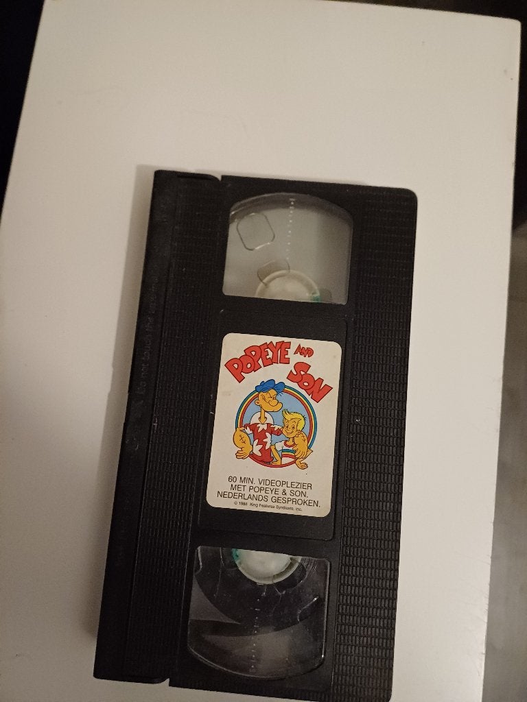 Popeye and Son – VHS (zonder hoes), Cd's en Dvd's, VHS | Kinderen en Jeugd, Alle leeftijden, Ophalen of Verzenden, Gebruikt, Tekenfilm
