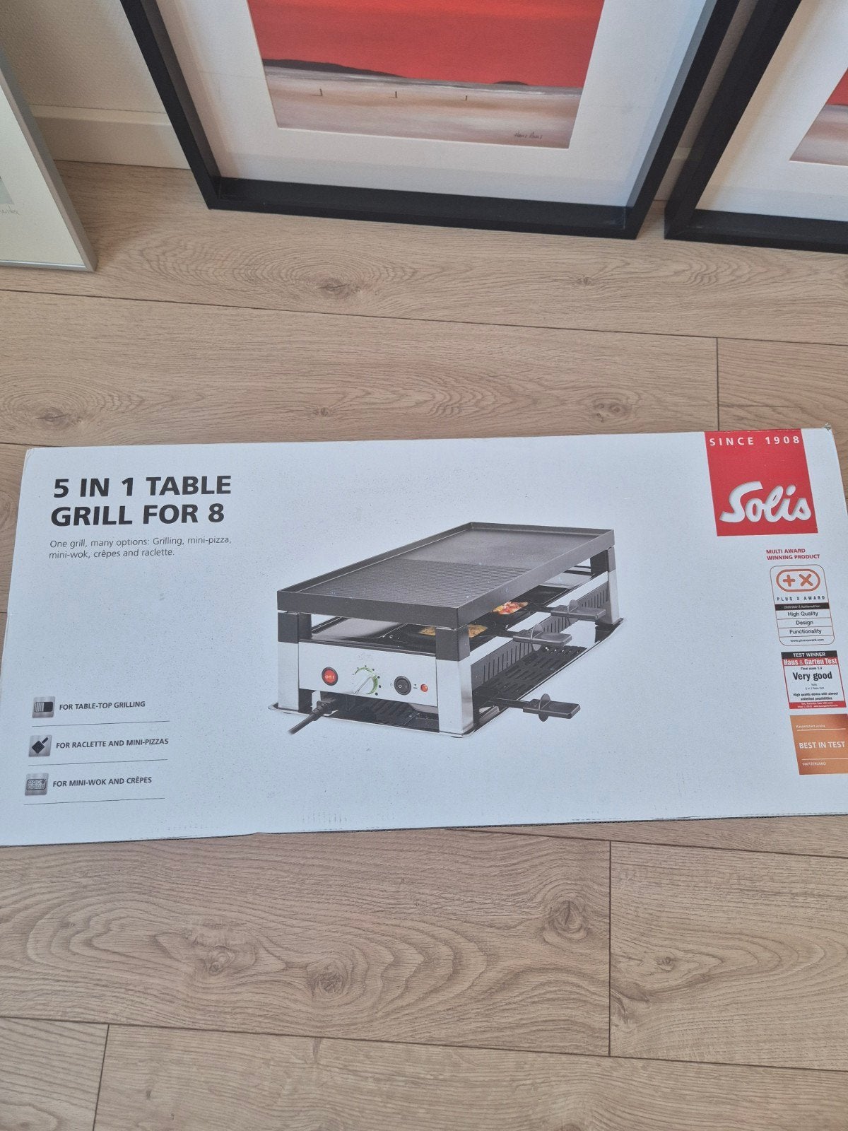 Solis 5-in-1 Tafelgrill voor 8 personen, ongebruikt., Ophalen of Verzenden, Nieuw