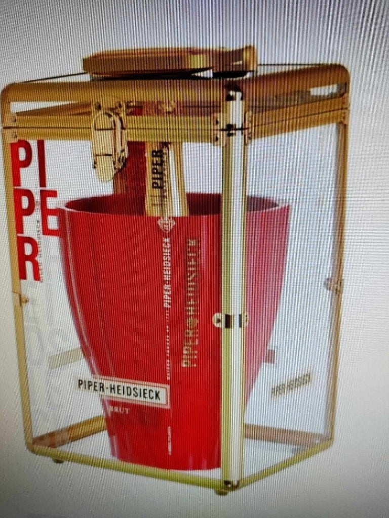 Piper-Heidsieck flightcase +ice bucket  Jaime Hayon 2006, Ophalen, Frankrijk, Nieuw, Champagne