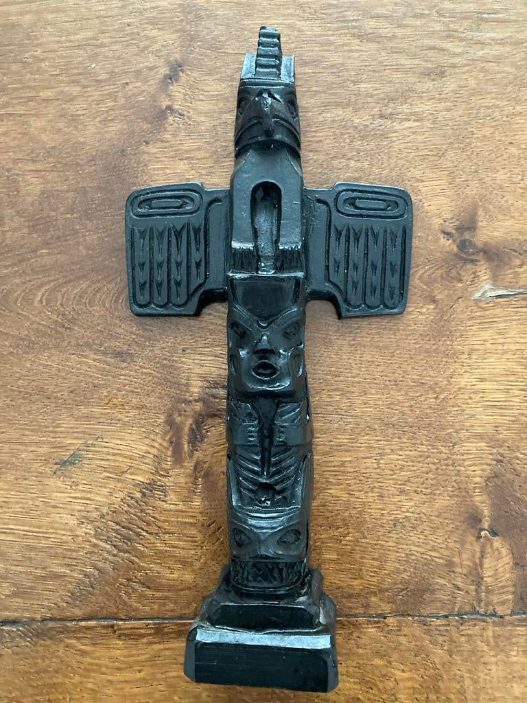 Vintage Boma Canada Totempaal beeldje 25 cm, Verzamelen, Beelden en Beeldjes, Ophalen of Verzenden, Gebruikt, Overige typen
