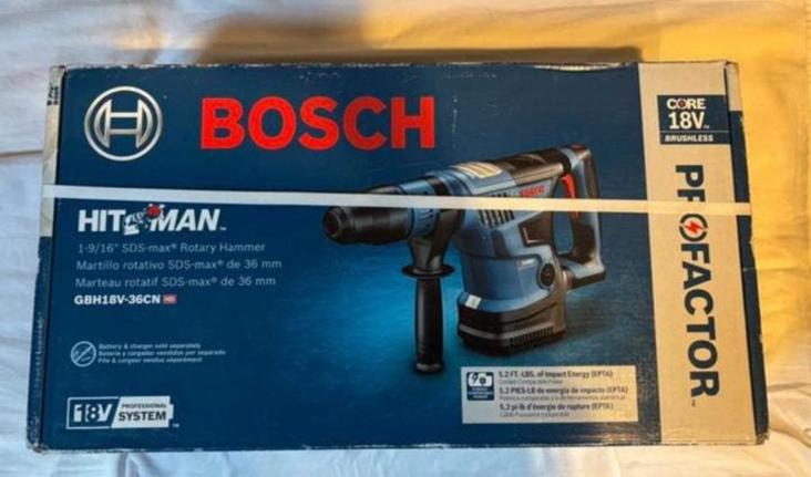 BOSCH Professional GBH 18V-36, Ophalen of Verzenden, Nieuw, Boor- en/of Breekhamer, Variabele snelheid