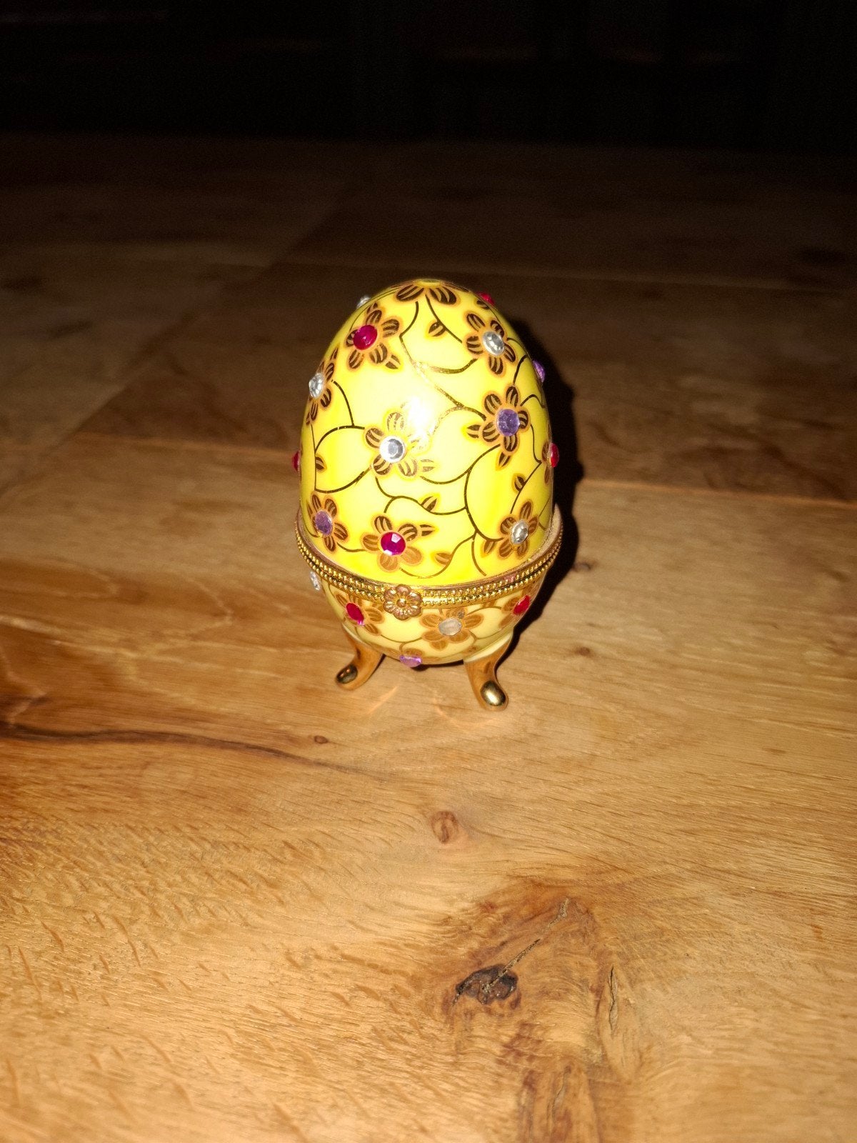 Decoratief Fabergé-stijl ei met strass steentjes, Ophalen of Verzenden