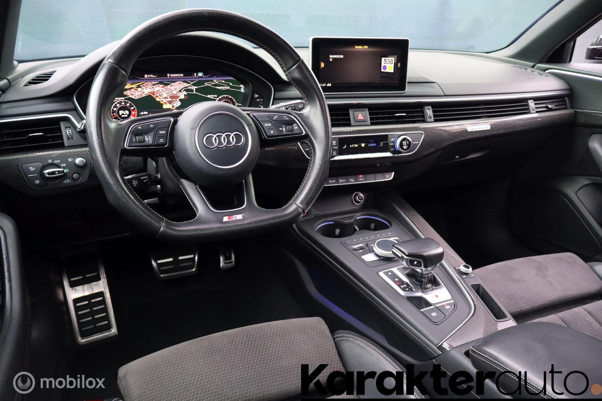 Audi S4 Avant 3.0 TFSI quattro Pro Line+ pano/adaptive/360, Auto's, Gebruikt, 2995 cc, Zwart, Vierwielaandrijving