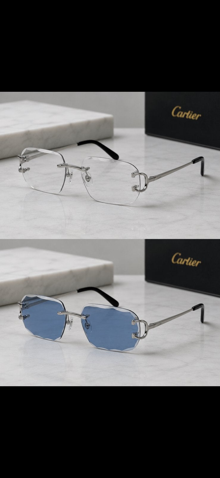 Cartier Brillen, Overige merken, Blauw, Ophalen of Verzenden, Zo goed als nieuw