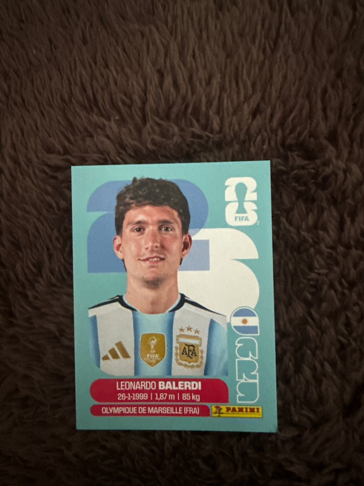 Panini FIFA 365 2023 Leonardo Balerdi Olympique Marseille, Ophalen of Verzenden, Zo goed als nieuw, Buitenlandse clubs, Spelerskaart