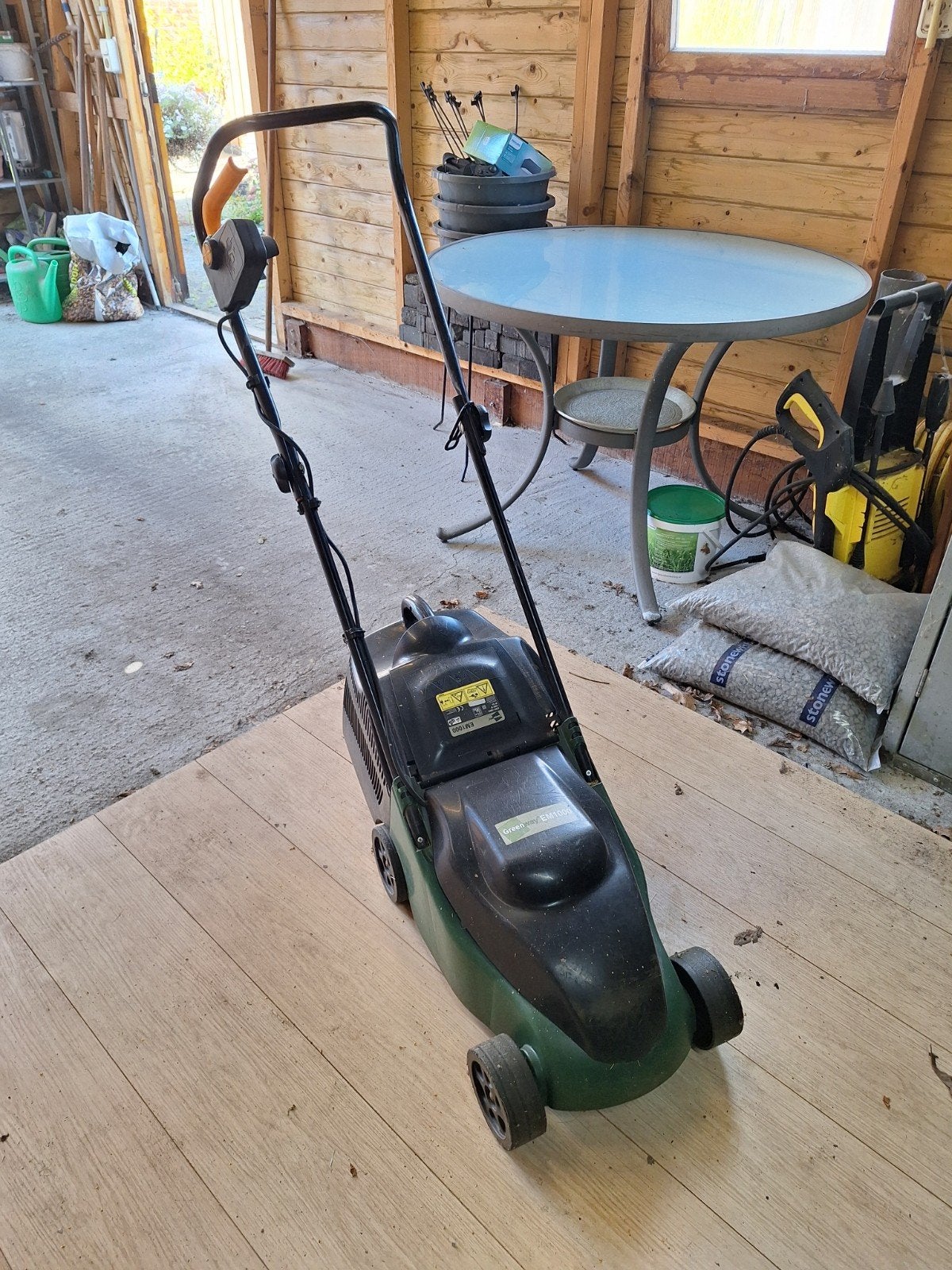 Elektrische Greenway grasmaaier, Tuin en Terras, Cirkelmaaier, Gebruikt, Elektrische grasmaaier, Elektrische starter
