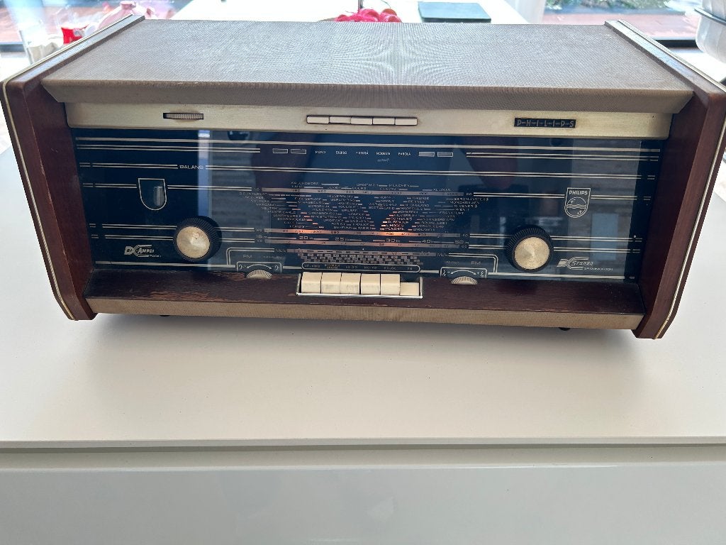 Vintage Philips Buizenradio, Ophalen of Verzenden, Gebruikt, Radio