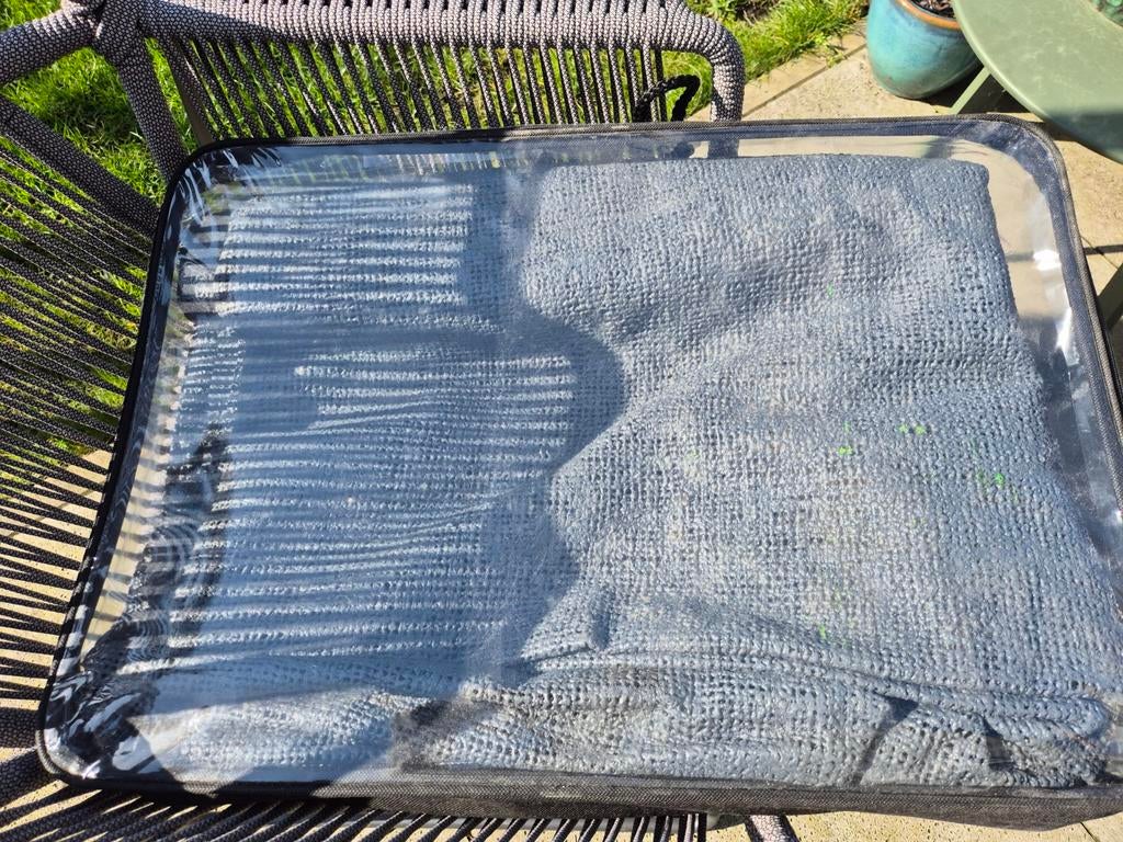 Aerotex Camping Tapijt Antraciet 2,5 x 3 m met Hoes, Caravans en Kamperen, Kampeeraccessoires, Ophalen of Verzenden, Zo goed als nieuw