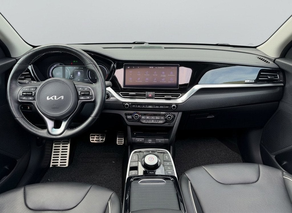 Kia E-Niro ExecutiveLine 64 kWh|Schuif/kanteldak|Trekhaak|SO, Auto's, Gebruikt, Zwart, 1712 kg, 174 min