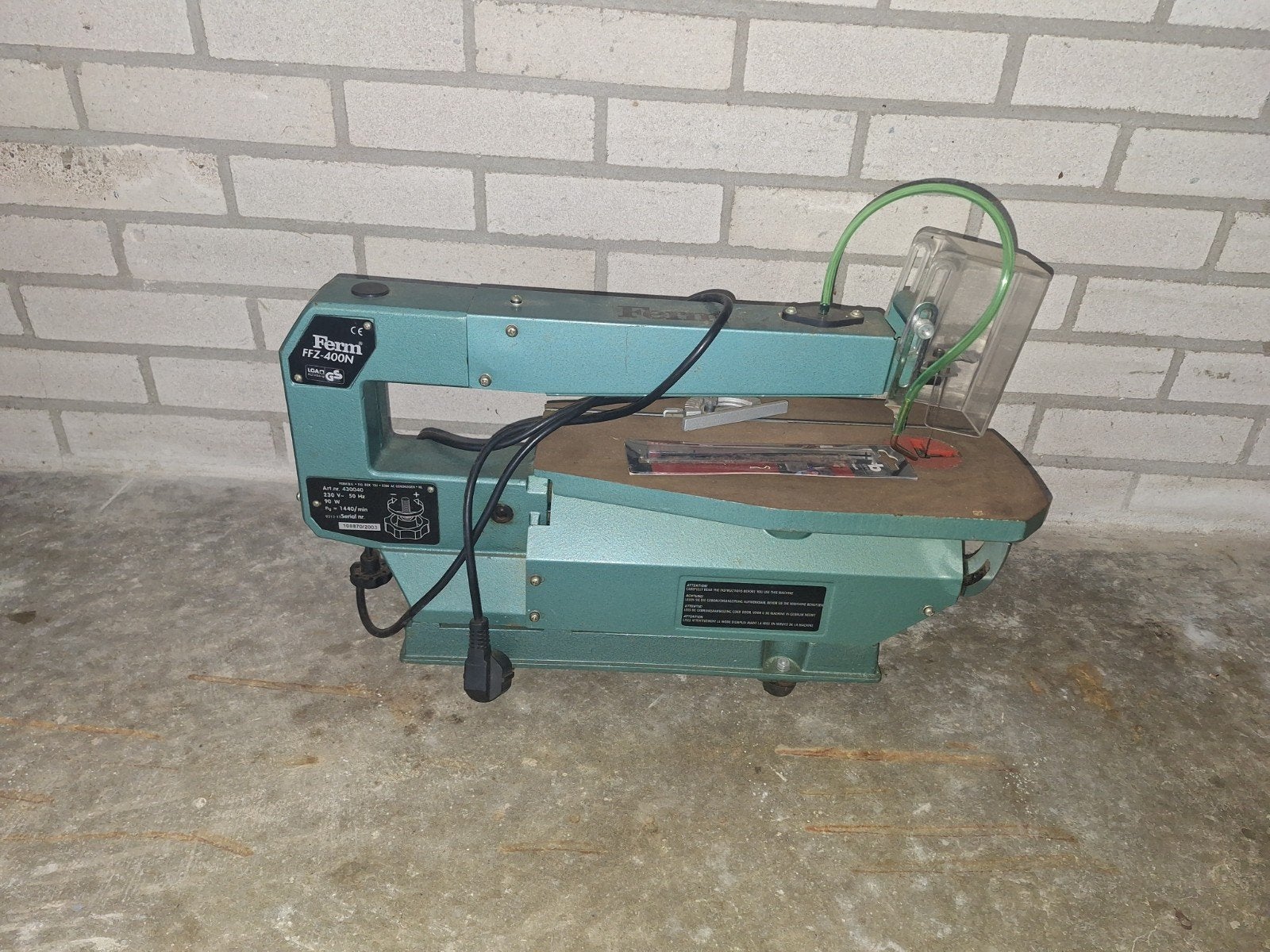 Ferm FFZ-400N Figuurzaagmachine, Ophalen, Minder dan 30 mm, Gebruikt, Ferm