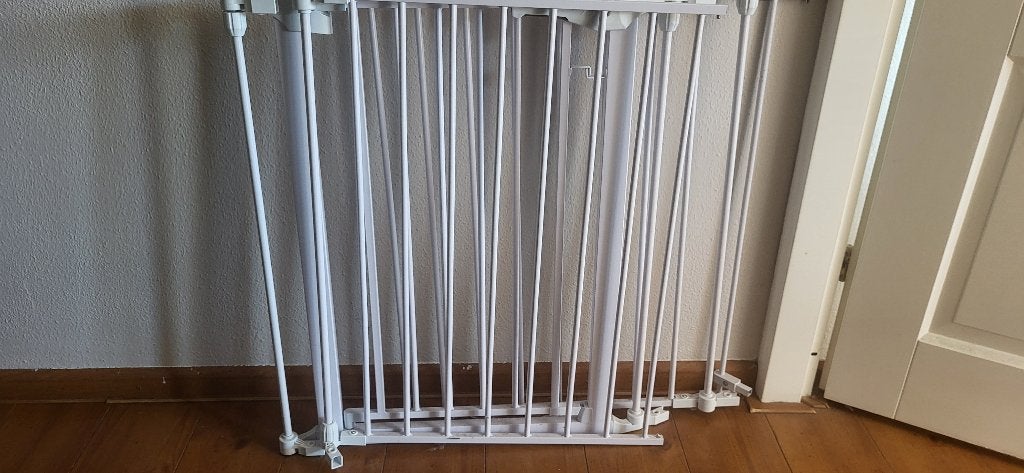 Stevig XL Metalen Veiligheidshek / Traphekje, Kinderen en Baby's, Traphekjes, Ophalen, Zo goed als nieuw, Metaal of IJzer, 115 cm of meer