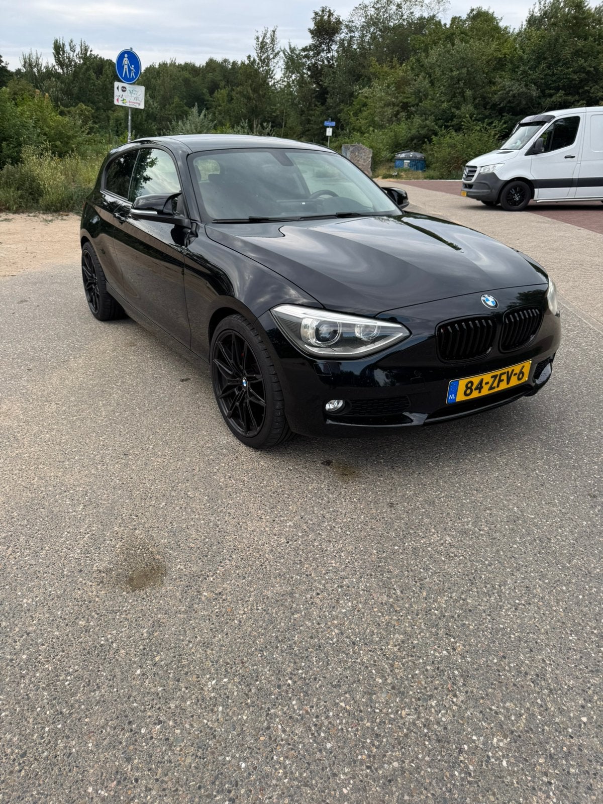 BMW 1-Serie 114I 75KW 3-DR 2012 Zwart, 1-Serie, Achterwielaandrijving, Zwart, 4 cilinders
