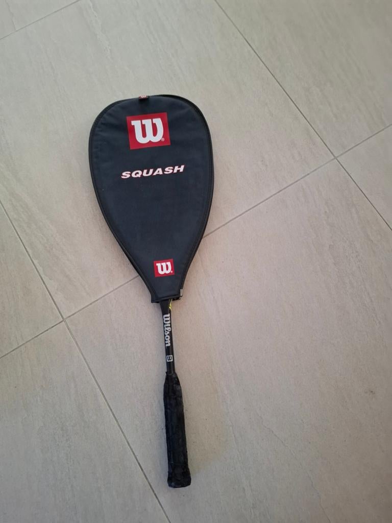 Wilson Hammer 175 Squashracket met hoes, Sport en Fitness, Squash, Ophalen of Verzenden, Gebruikt, Racket, Met hoes