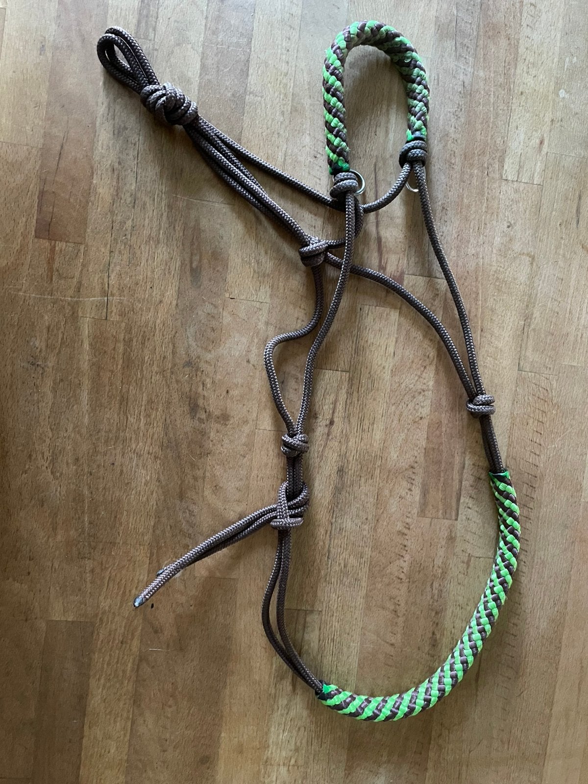 Touwhalster met sidepull ringen, Bruin, Ophalen of Verzenden, Zo goed als nieuw, Halster