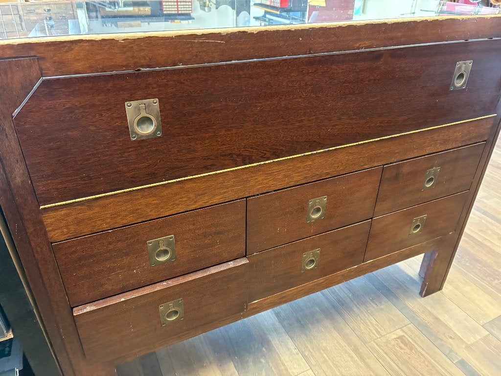 Vintage toonbank (eiken), Ophalen, Gebruikt