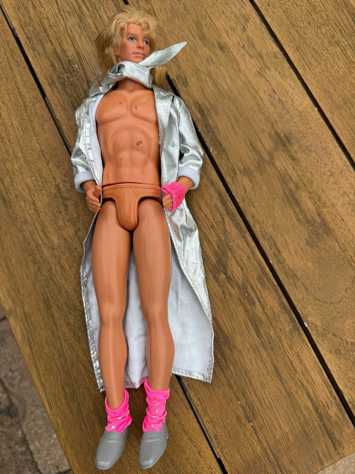 Vintage Ken Rockband Pop 1986 (zonder broek en shirt), Ophalen of Verzenden, Gebruikt, Barbie