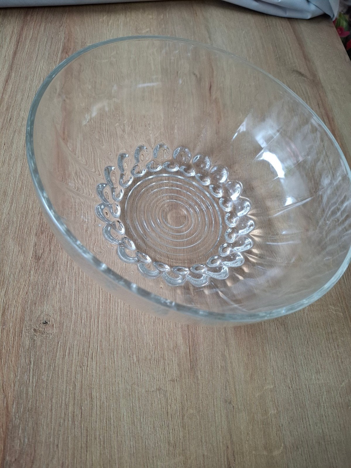 Glazen schaal, Ophalen, Zo goed als nieuw, Rond, Glas