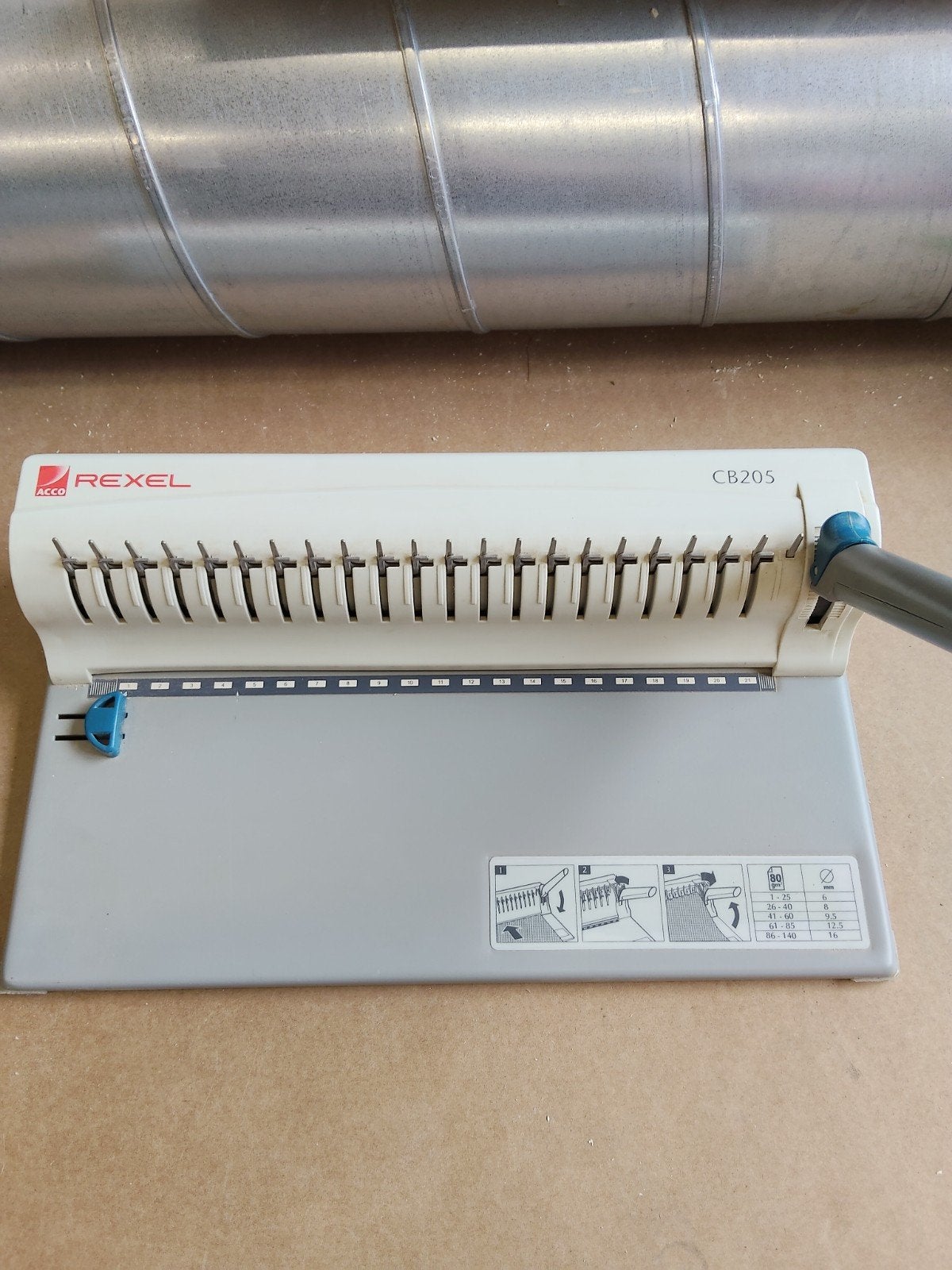 Rexel CB205 Inbindmachine, Ophalen of Verzenden, Gebruikt