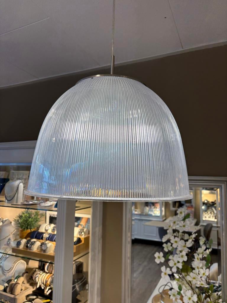 Moderne transparante hanglamp - Stijlvol en functioneel, Huis en Inrichting, Ophalen of Verzenden, Zo goed als nieuw, Kunststof