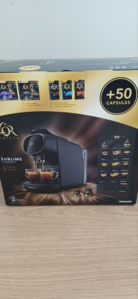 Philips L'Or Barista koffiemachine (capsules), Ophalen of Verzenden, Zo goed als nieuw, Koffiemachine, Afneembaar waterreservoir