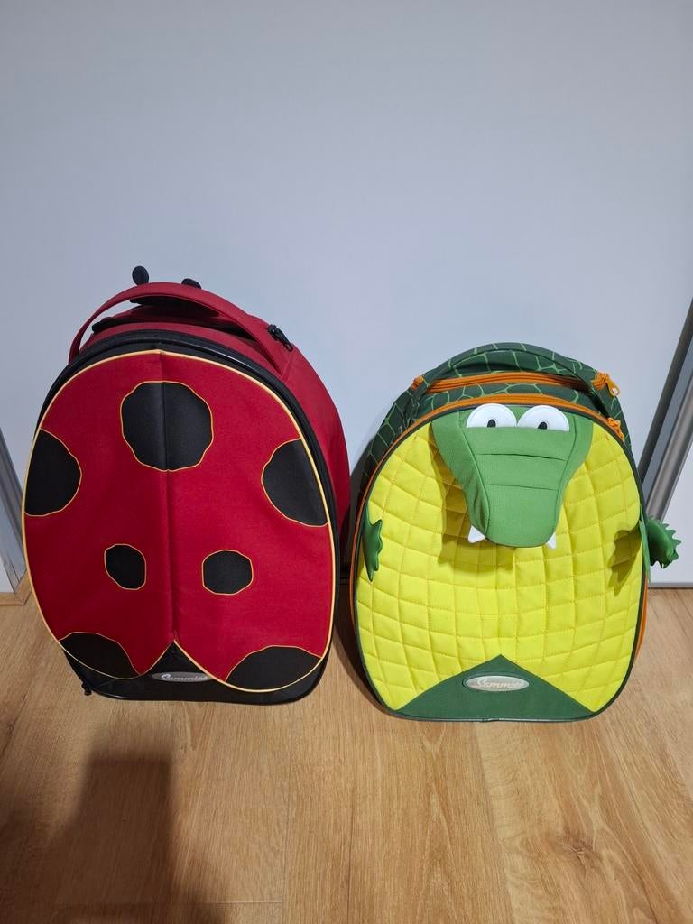 Leuke kinder trolley koffers: lieveheersbeestje en krokodil, Ophalen of Verzenden, Gebruikt
