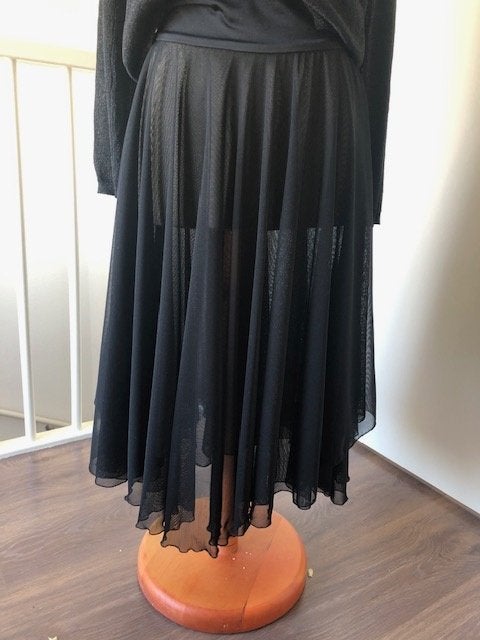 lange zwarte rok Myrian Mehlhorn maat 42, Kleding | Dames, Zwart, Maat 42/44 (L), Ophalen of Verzenden, Zo goed als nieuw