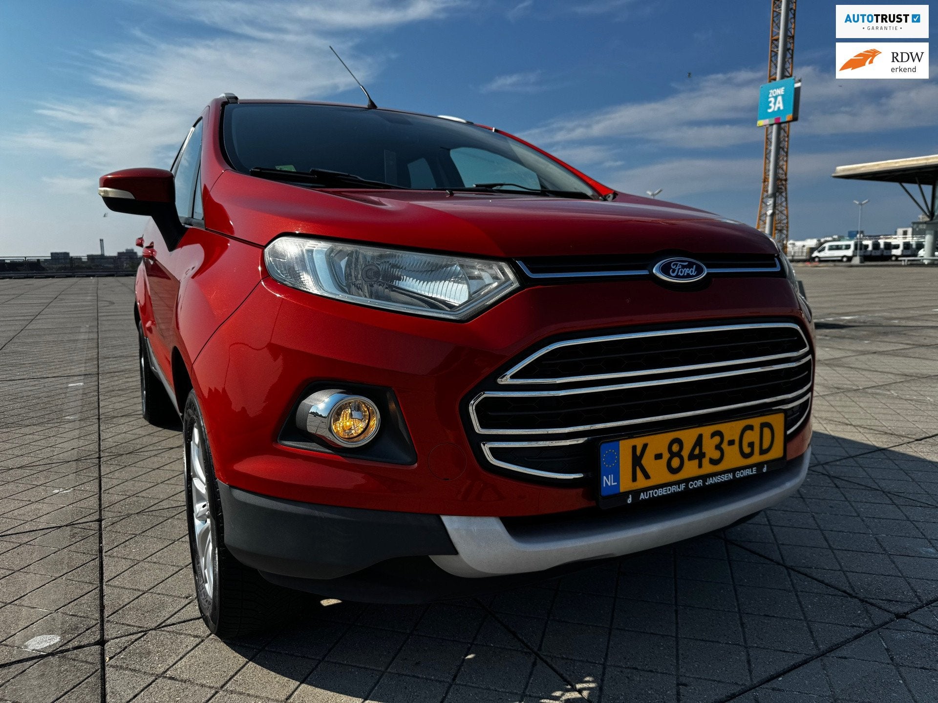 Ford EcoSport 1.0 EcoBoost Titanium CRUISE CLIMA SYNC KEYLES, Voorwielaandrijving, Gebruikt, 750 kg, Bedrijf