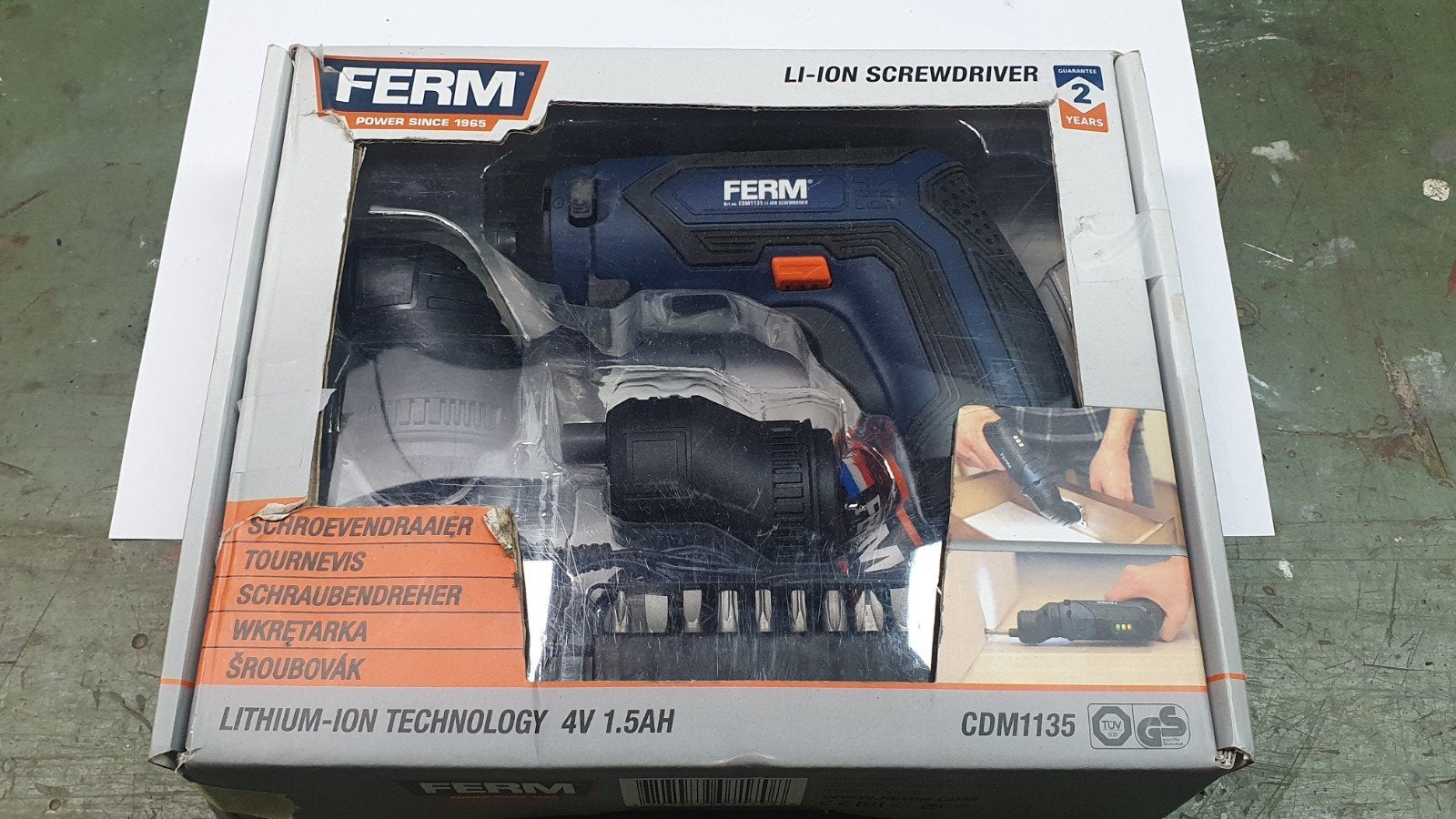 ferm schroevendraaier / accu, Ophalen of Verzenden, Zo goed als nieuw, Schroevendraaier, Ferm
