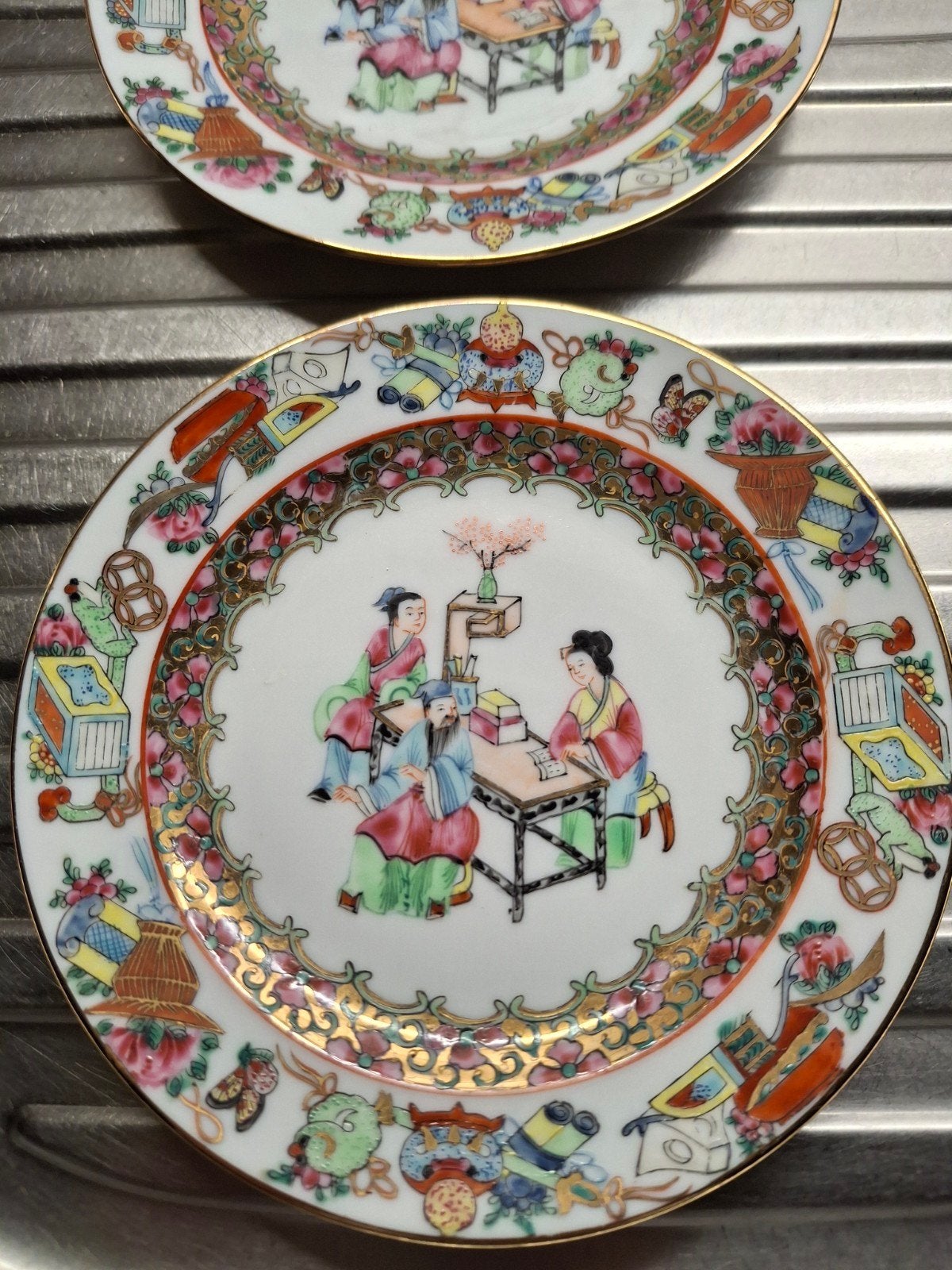 2chinese bordjes diameter 15 cm, Ophalen of Verzenden