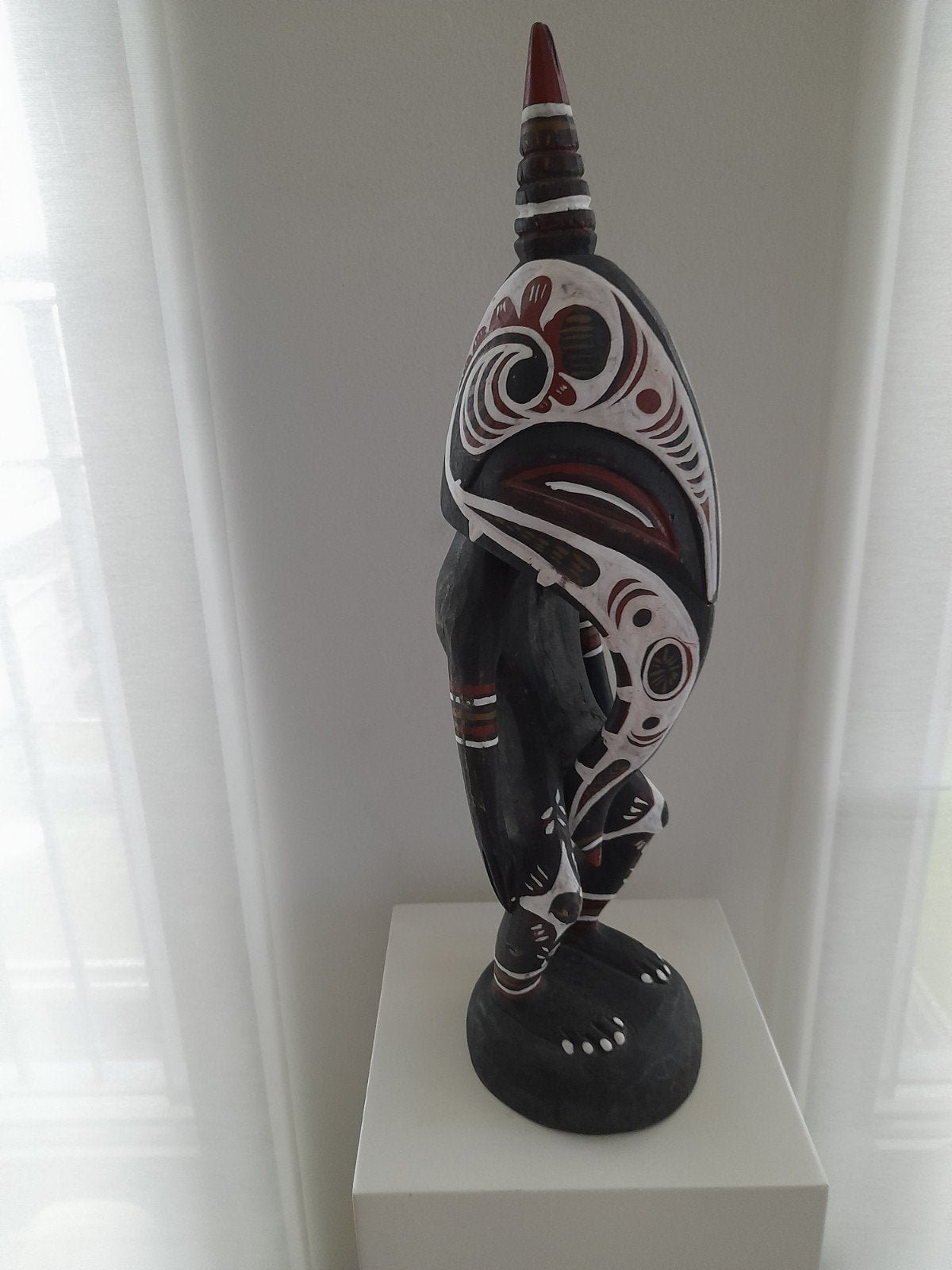 Sepik Papoea New Guinea, Hout, Ophalen of Verzenden, Geschilderd, Houtsnijwerk