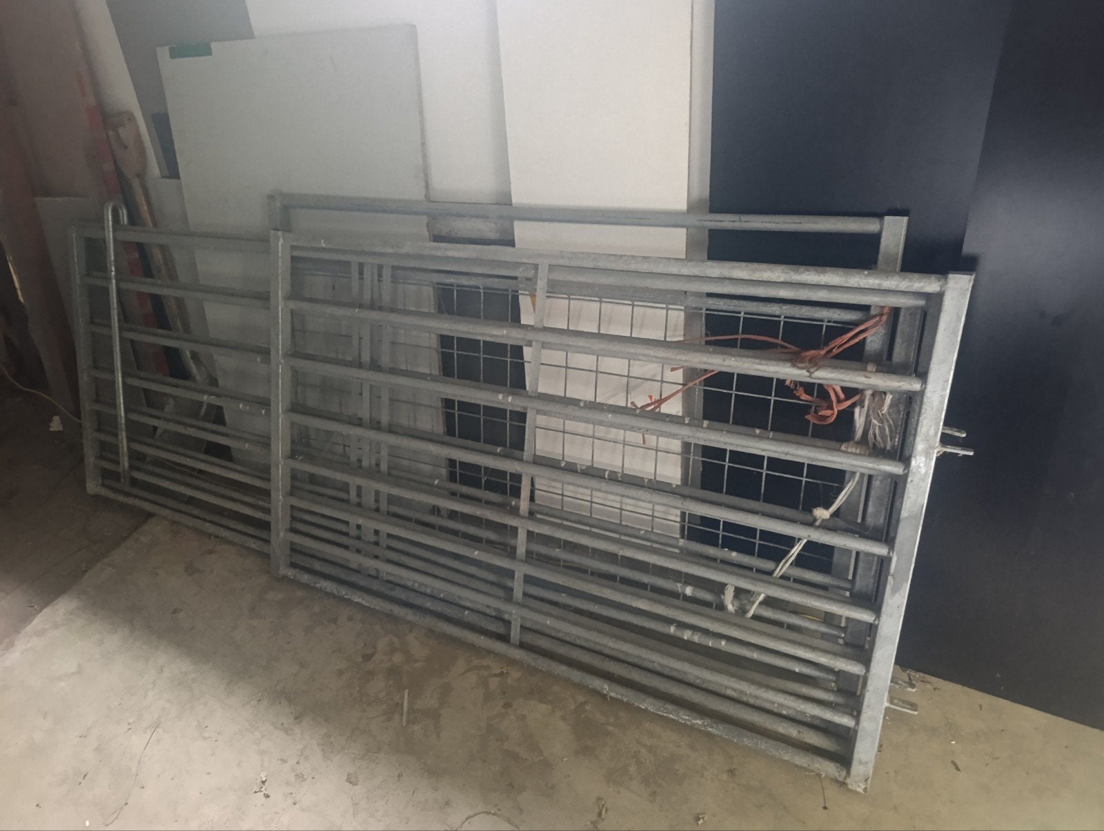 Metalen hekwerk poort, Ophalen, Met poort, Gebruikt, Overige typen