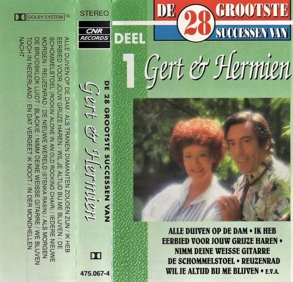 Gert en Hermien - 28 Grootste Successen 2 MC's In Folie.!, Ophalen of Verzenden, Nieuw in verpakking, 2 t/m 25 bandjes, Origineel