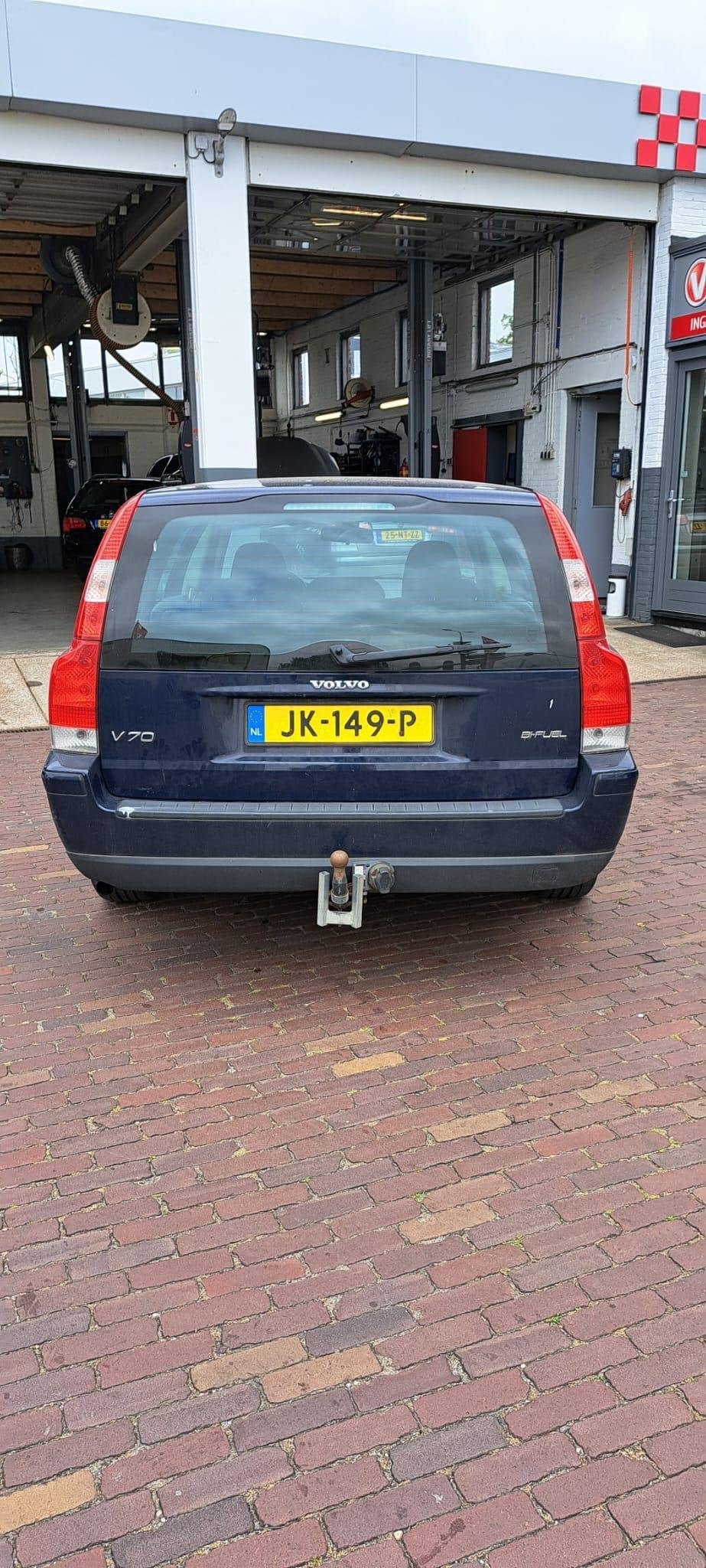 Volvo V70 2.4 CNG Summum Airco, trekhaak, Auto's, Voorwielaandrijving, CNG (Aardgas), Blauw, Grijs