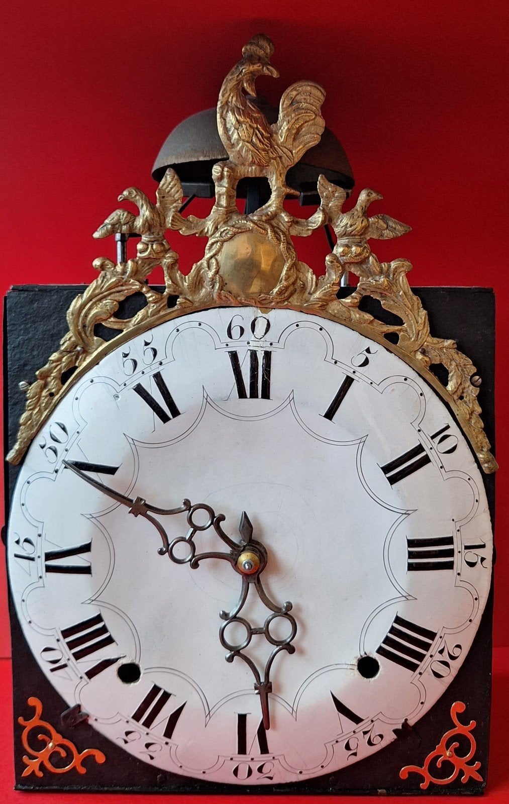 Comtoisekop. Alleen het uurwerk en de kast., Antiek en Kunst, Antiek | Klokken, Ophalen