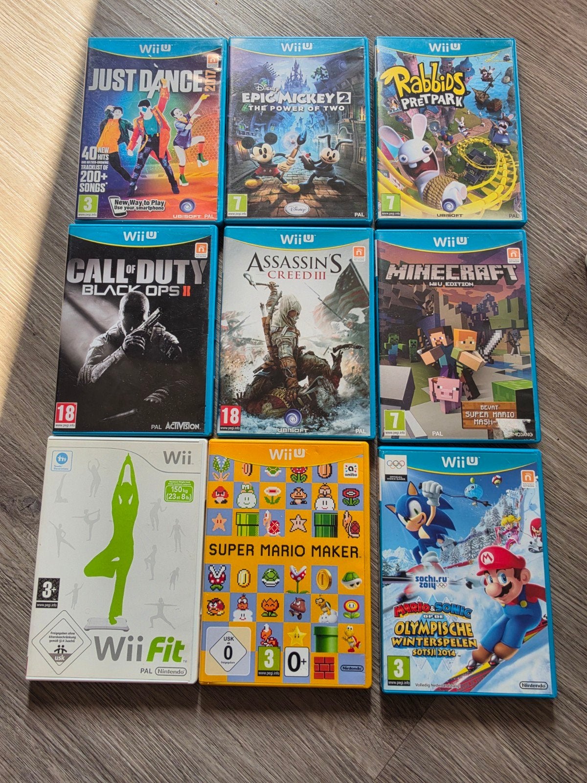 Wii U Games Bundel: Mario, Minecraft, Just Dance & Meer!, Gebruikt, Vanaf 18 jaar, Overige genres, Ophalen of Verzenden