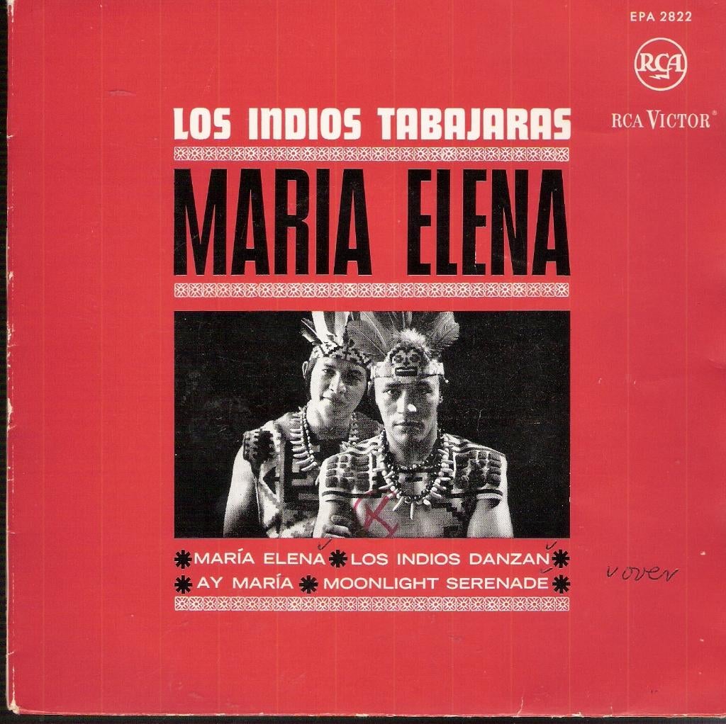 Los Indios Tabajaras -EP Maria Elena -met fotohoes, Cd's en Dvd's, Vinyl Singles, Ophalen, Gebruikt, Latin en Salsa, EP