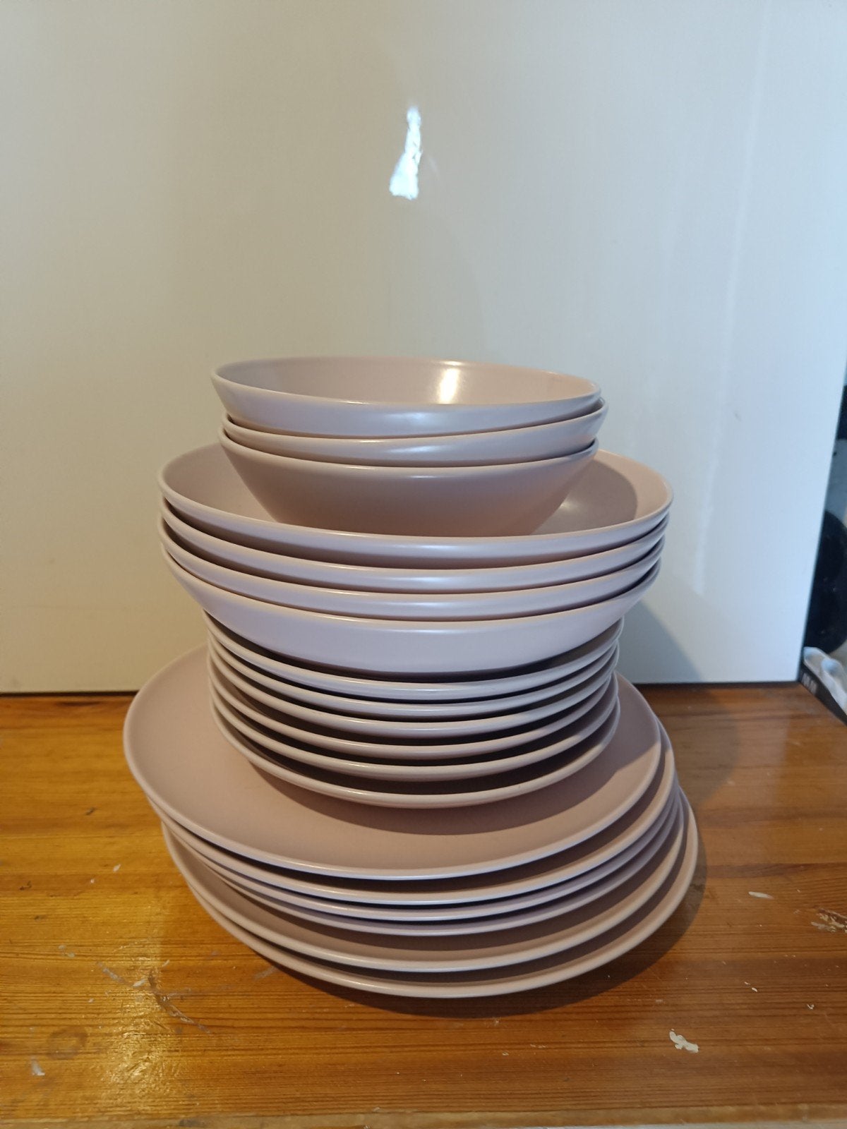 Servies - Roze - 20-delig Ikea, Ophalen, Gebruikt, Bord(en), Overige stijlen