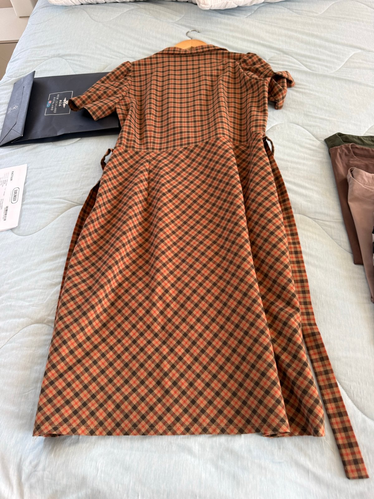 Geruite jurk met korte mouwen en kraag Very cherry, Kleding | Dames, Maat 38/40 (M), Oranje, Ophalen of Verzenden, Zo goed als nieuw
