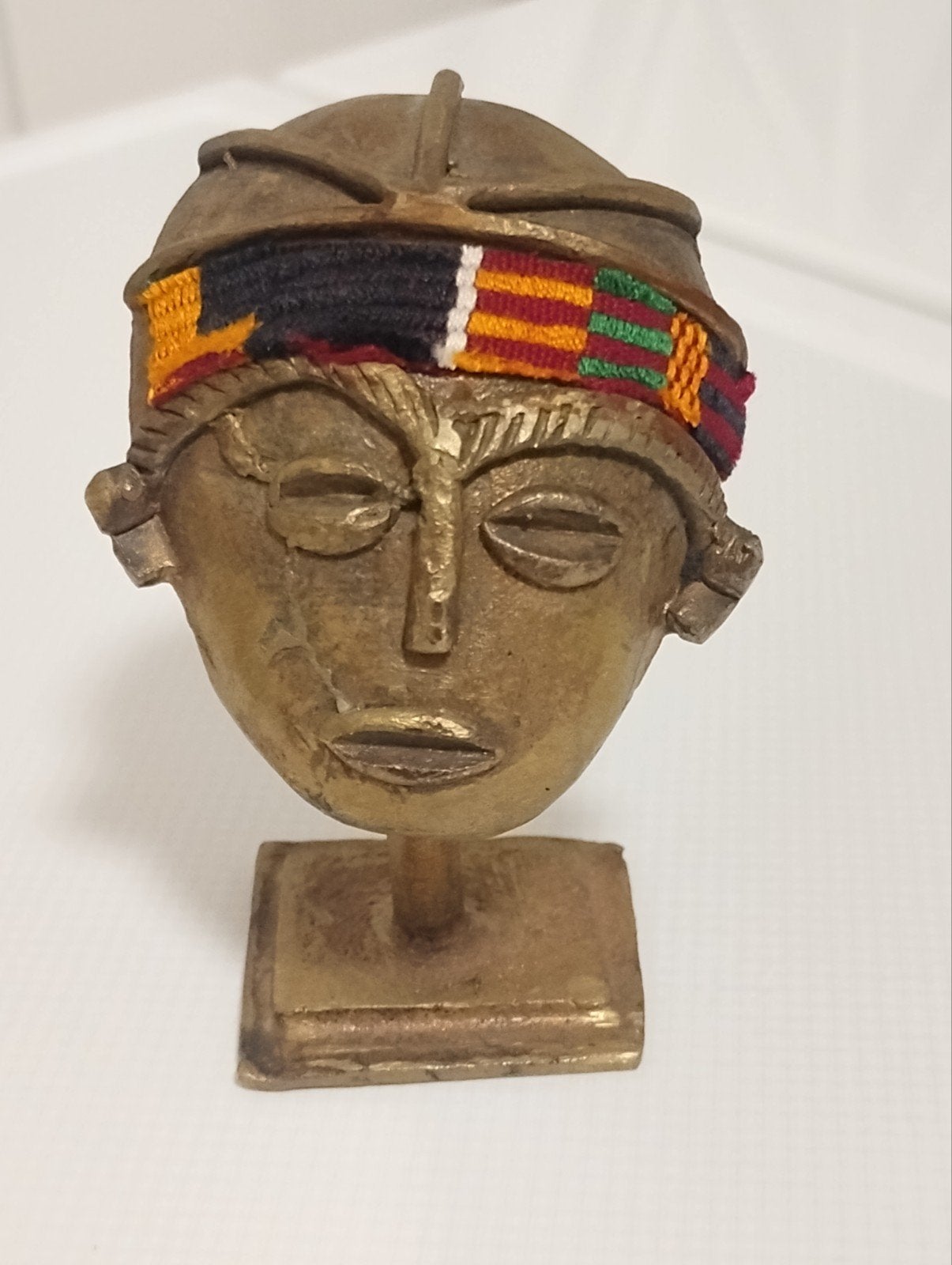 African bronze art Ashanti kopje Ghana, Ophalen of Verzenden