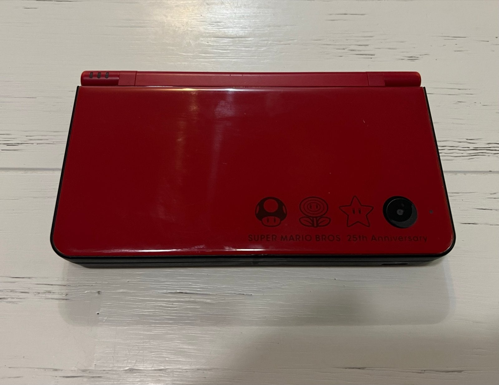 Nintendo DSi XL Super Mario Bros. 25th Anniversary + spellen, Ophalen of Verzenden, Gebruikt, Rood, Dsi XL