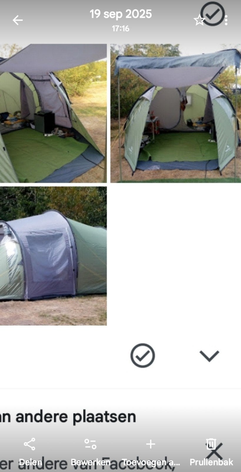 Easy Camp Licata 400 tunneltent - 4 personen, Ophalen