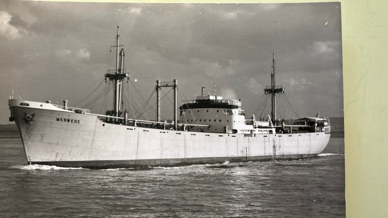 MERWEDE   1940  Houtvaart Vinke charter GHANA, Verzamelen, Ophalen of Verzenden, Kaart, Foto of Prent