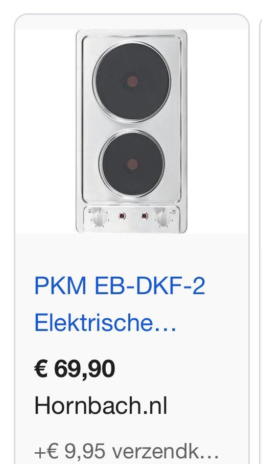 PKM EB-DKF-2, Witgoed en Apparatuur, Kookplaten, Ophalen of Verzenden, Vrijstaand, Elektrisch, 4 kookzones