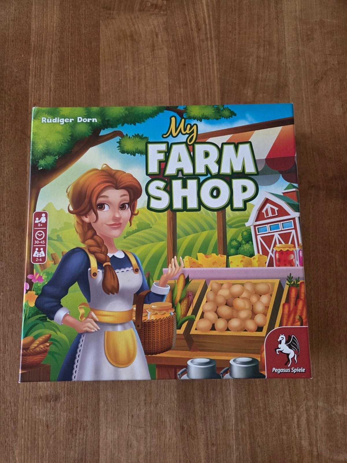 My farm shop bordspel (lijkt op Space base), Een of twee spelers, Ophalen of Verzenden, Zo goed als nieuw, Pegasus Spiele