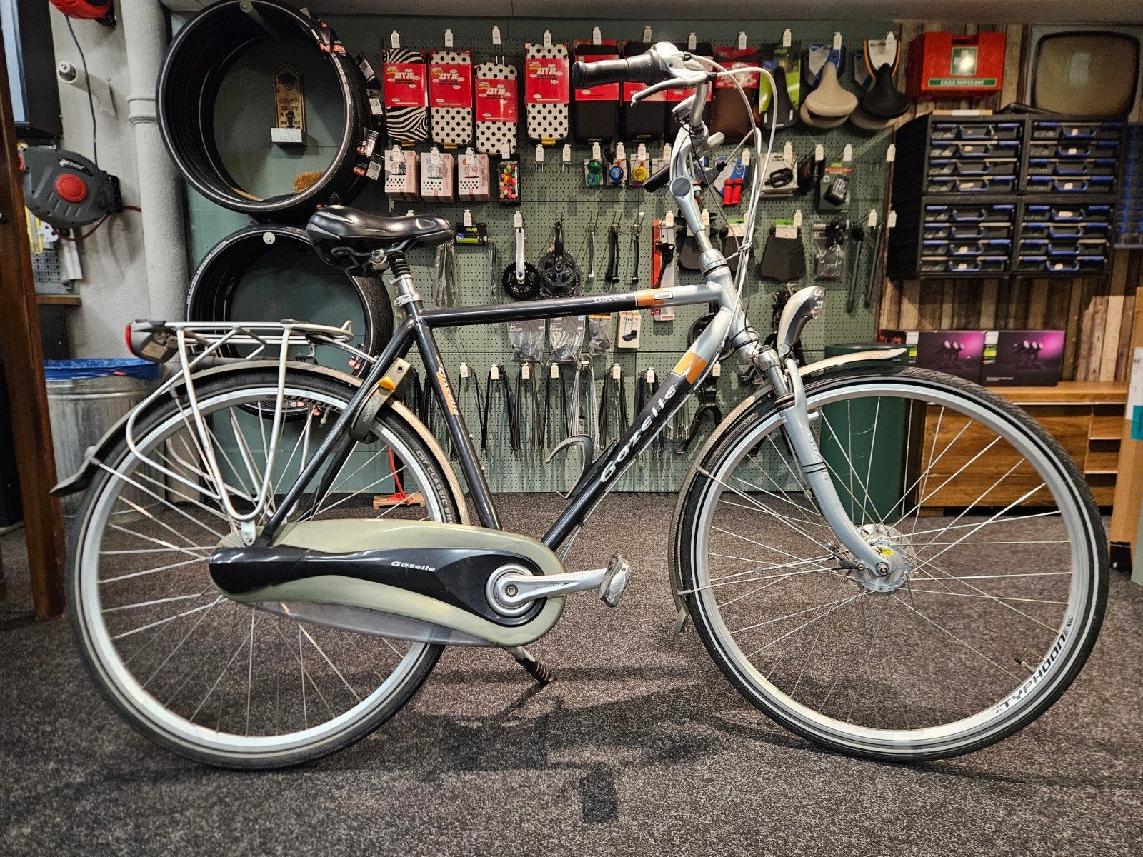 Gazelle Davos, Ophalen, Gebruikt, Versnellingen, 56 cm of meer