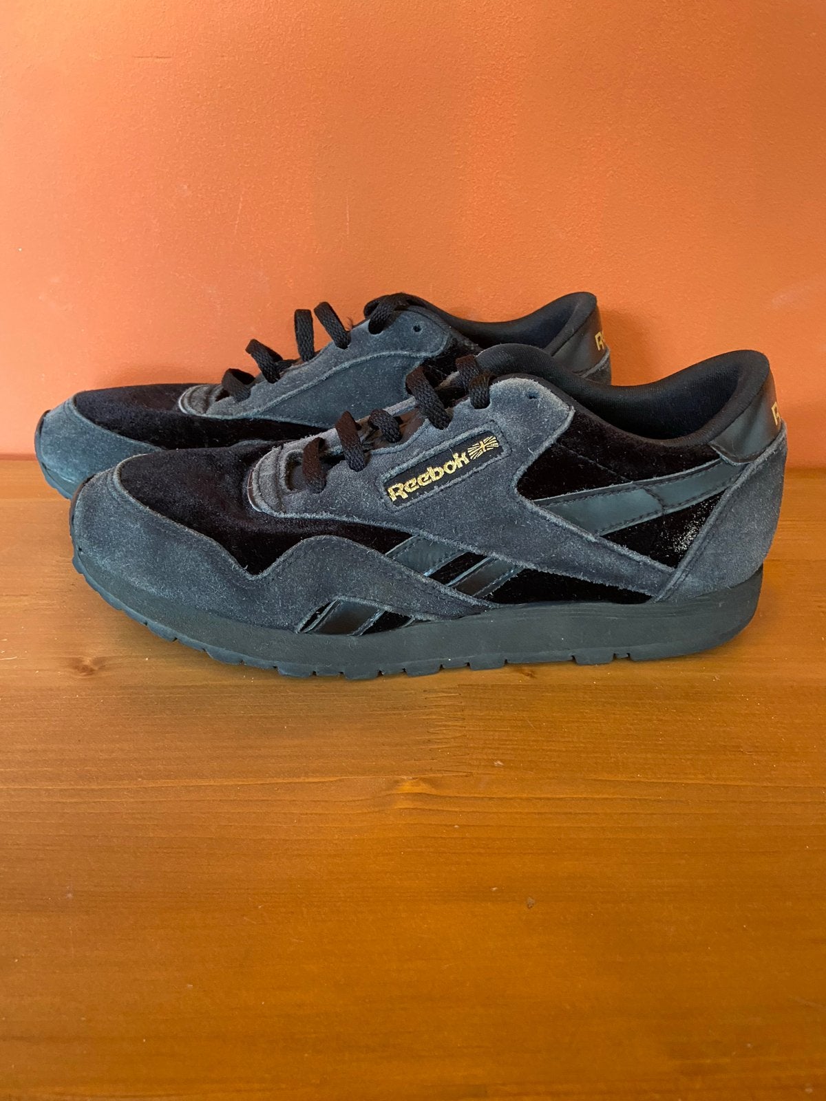 Reebok Classic Sneakers - Zwart Suède - Maat 38, Ophalen, Gedragen, Zwart, Sneakers of Gympen