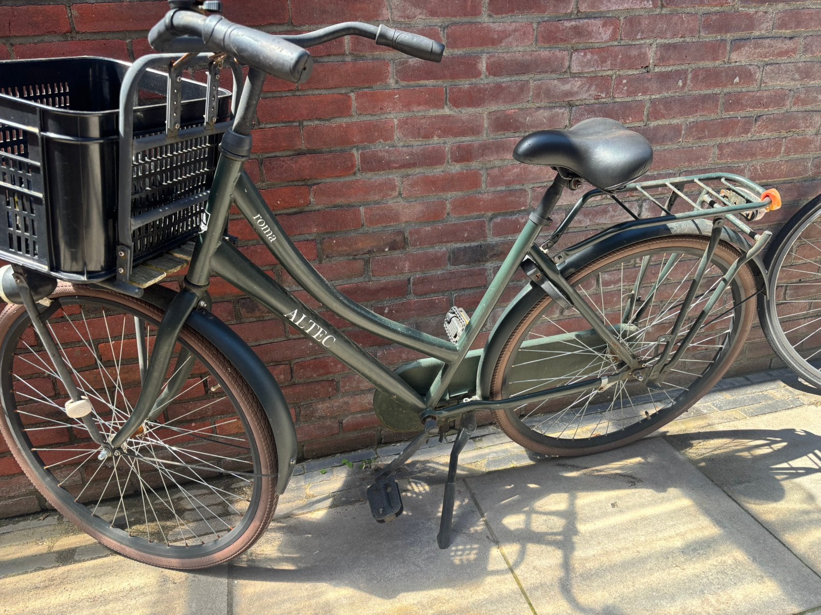 Altec oma fiets donker groen, Minder dan 47 cm, Ophalen, Gebruikt, Terugtraprem