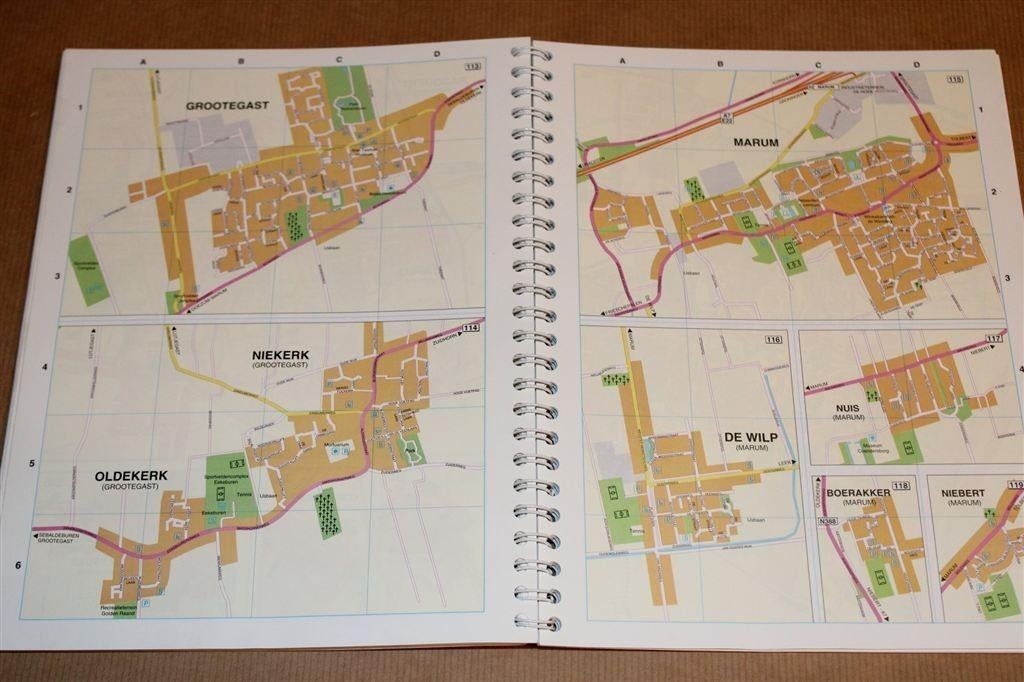 Falkplan Stratenatlas Groningen — De Hele Provincie in Kaart, Boeken, Atlassen en Landkaarten, Gelezen, Ophalen of Verzenden, Landkaart